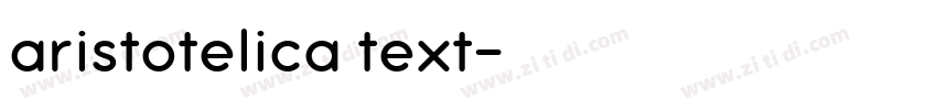 aristotelica text字体转换